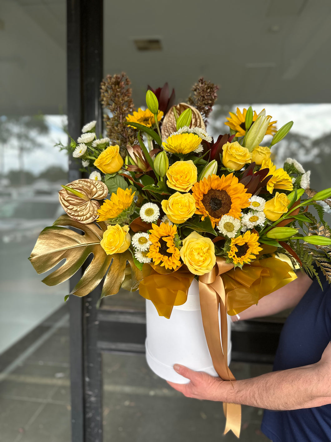 Golden Sunshine Hat Box