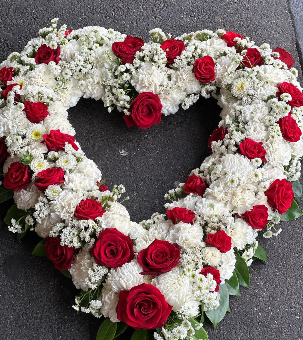 Heart of rose wreath