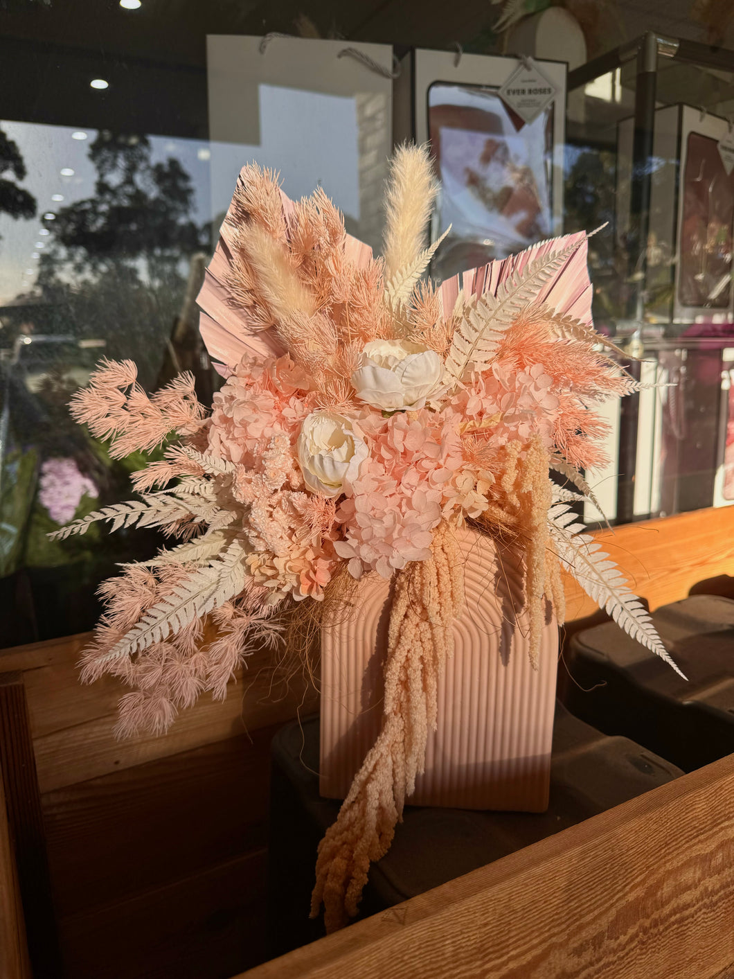 Pink Rainbow Dried Florals