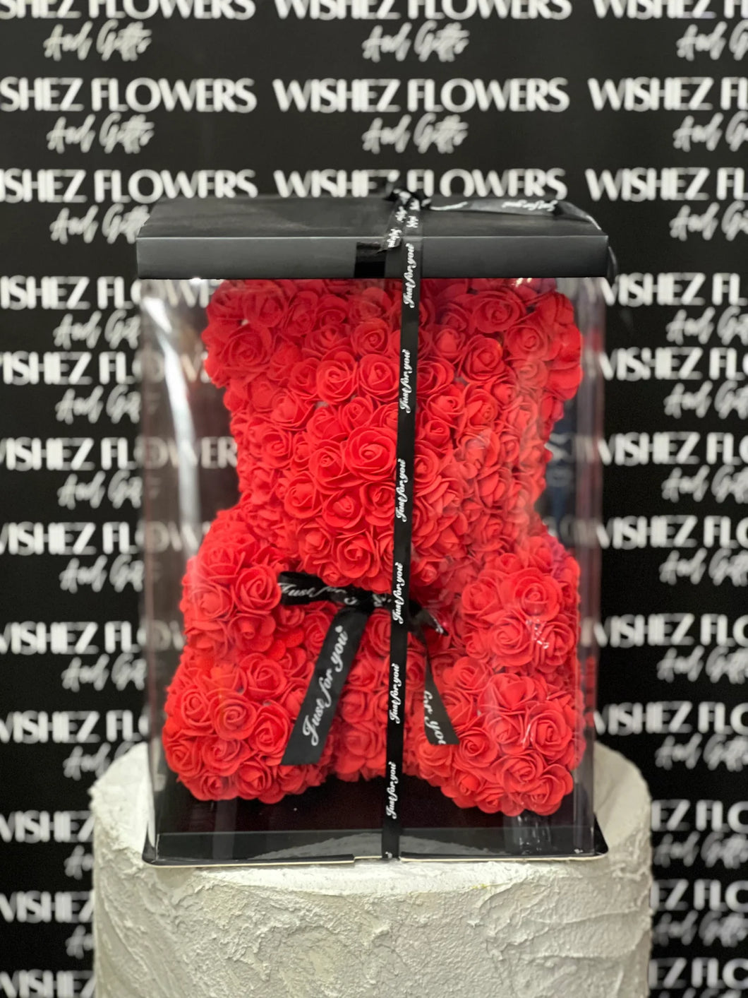 Large Red Rose Bear
