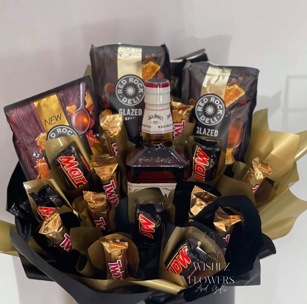 Jack Daniels Chocolate and Nut box – wishez flowers and gifts