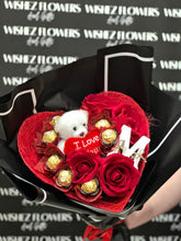 Load image into Gallery viewer, Heart Rose Bouquet
