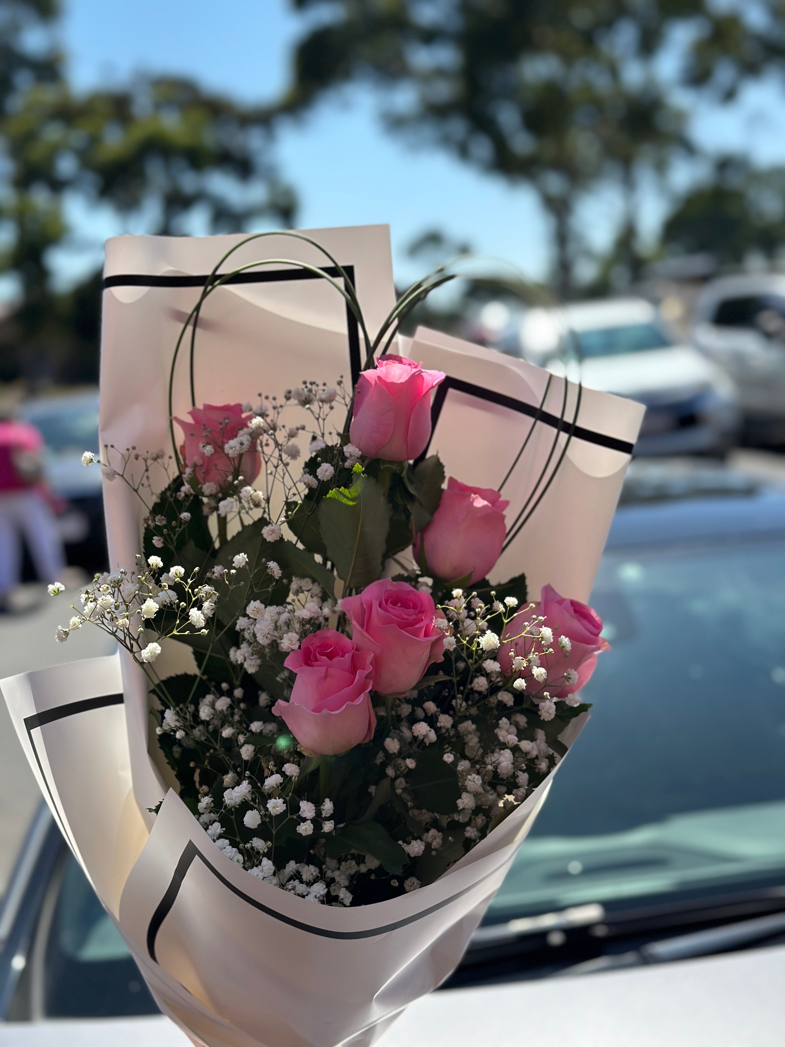 Heart Pink Rose
